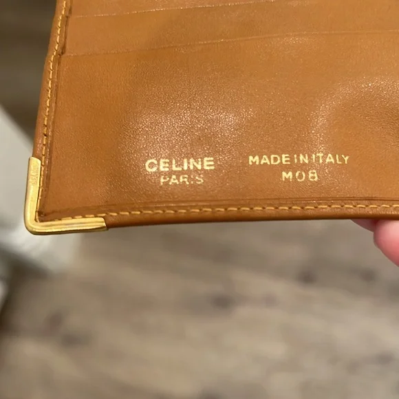Céline Macadam Triomphe Monogram Bifold Wallet Mens Excellent